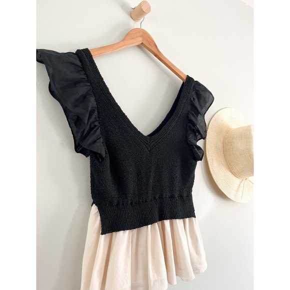 Anthropologie | En Saison Mixed Media Top | Sz S - Picture 7 of 9